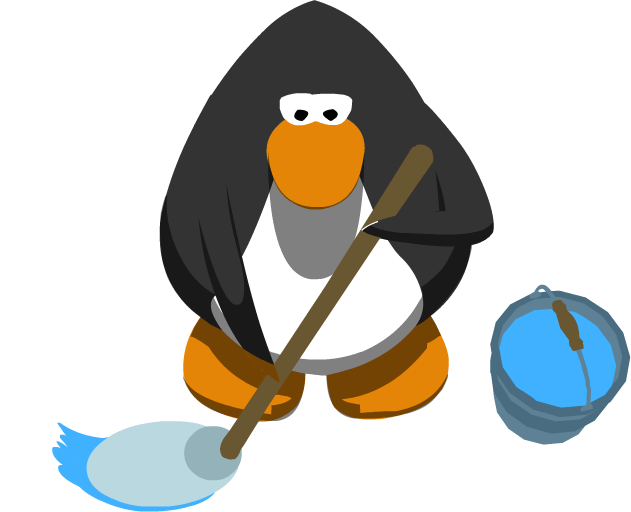 club penguin sweeping